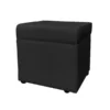 Safco Santa Cruz Lounge Strg Ottoman, VCCSBLK