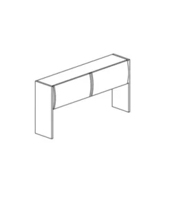 Safco Hutch 66Inoverhead W/Flip Door