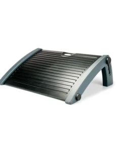 Aidata Sleek Footrest, 4 Angle Adjustments At 10°/15°/20°/25°, Black/Gray