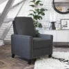 Flash Furniture Gray Push Back Recliner with Accent Nail Trim