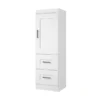 Bestar Edge 25W Wardrobe with 2 Drawers, White