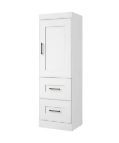 Bestar Edge 25W Wardrobe with 2 Drawers, White