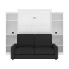 Bestar Versatile Queen Murphy Bed, Two Storage Units And A Sofa (115“)