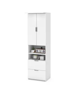 Bestar Lumina 24W Storage Unit with 2 Drawers, White