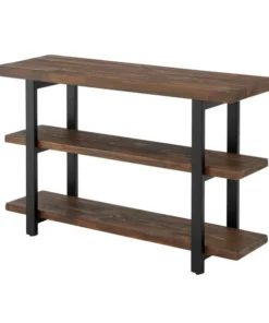 Alaterre Furniture Pomona 48" Metal and Wood Media/Console Table