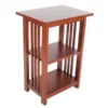 Alaterre Furniture Mission 2 Shelf End Table, Cherry