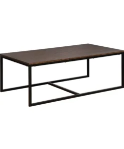 Alaterre Furniture Arcadia Acacia Wood 54" Coffee Table, Antiqued Mocha