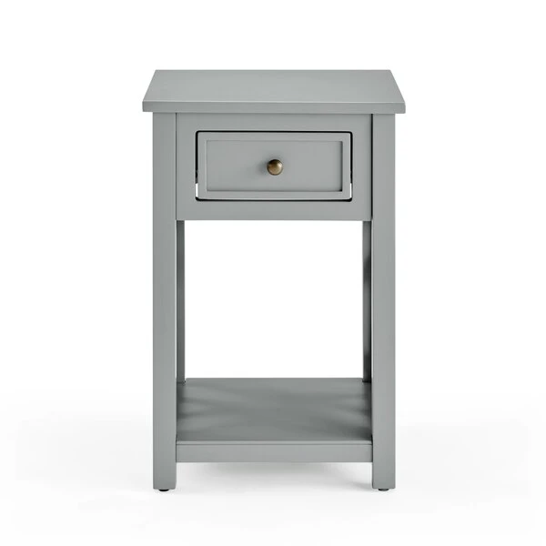 Alaterre Furniture Coventry 36" Coffee Table and Two End Tables with Drawer, Color: Gray - Image 9