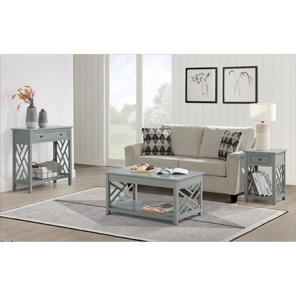 Alaterre Furniture Coventry 36" Coffee Table, End Table and Console/TV Table Set - Image 4