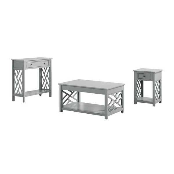 Alaterre Furniture Coventry 36" Coffee Table, End Table and Console/TV Table Set - Image 6