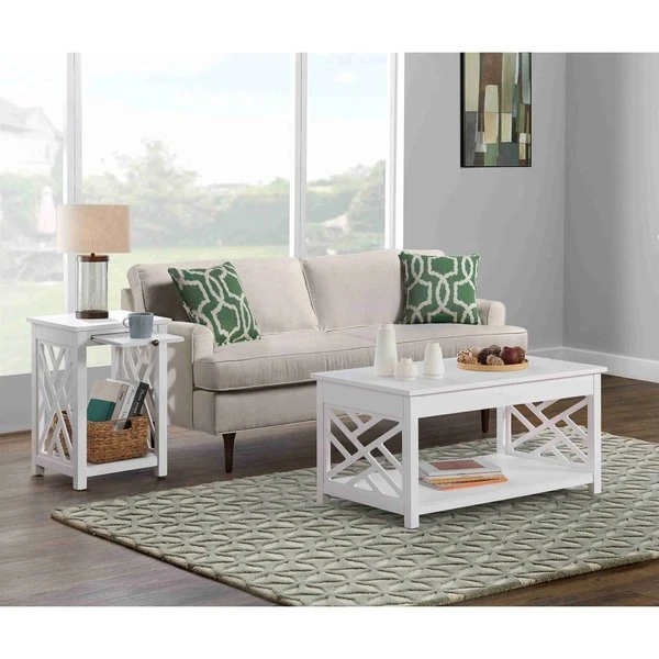 Alaterre Furniture Coventry 36" Coffee Table, End Table and Console/TV Table Set - Image 10