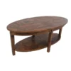 Alaterre Furniture Revive - Reclaimed 48" Oval Coffee Table, Natural