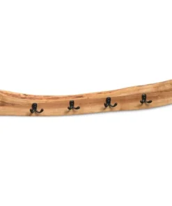 Alaterre Furniture Alpine Natural Live Edge Wood 36" Coat Hooks