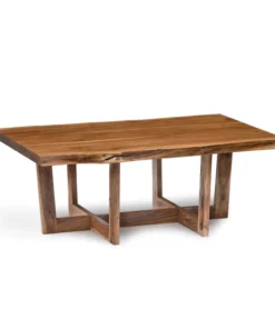 Alaterre Furniture Berkshire Natural Live Edge Wood Large Coffee Table, Weight: 75