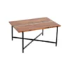 Alaterre Furniture Rivers Edge 36" Acacia Wood and Acrylic Coffee Table