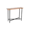 Alaterre Furniture Rivers Edge 36" Acacia Wood and Acrylic Narrow Console/Entryway Table
