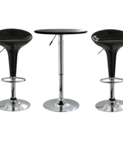 Amerihome Modern Sleek Bistro Set, 3 Piece Set
