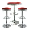 Amerihome Retro Red Soda Shop Bistro Set, 3 Piece Set