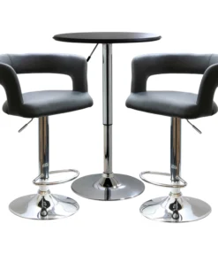 Amerihome Modern Curvy Bistro Set, 3 Piece Set