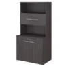 Bush Business Furniture Office 500 36W Tall Storage Cabinet W/ Doors and Shelves in Storm Gray
