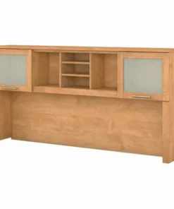 Bush Furniture Somerset 72W Desk Hutch in Maple Cross
