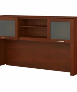 Bush Furniture Somerset 60W Desk Hutch in Hansen Cherry