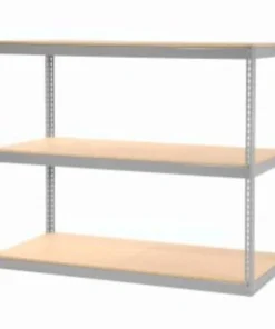 Global Equipment Record Storage Rack Without Boxes 72"W x 30"D x 60"H - Gray