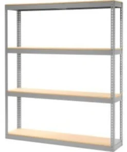 Global Equipment Record Storage Rack Without Boxes 72"W x 15"D x 84"H - Gray
