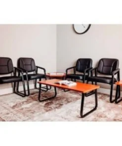 Global Equipment Interion Rectangle Coffee Table 43" x 20" Cherry Top