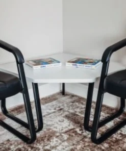 Global Equipment Interion Corner Coffee Table 30" x 30" Gray Top