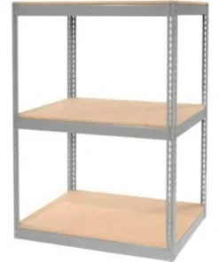 Global Equipment Record Storage Rack Without Boxes 42"W x 30"D x 60"H - Gray