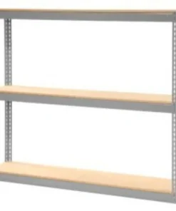 Global Equipment Record Storage Rack Without Boxes 72"W x 15"D x 60"H - Gray