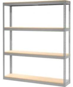 Global Equipment Record Storage Rack Without Boxes 72"W x 15"D x 84"H - Gray