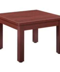 Global Equipment Interion Wood End Table - 24" x 24" - Mahogany