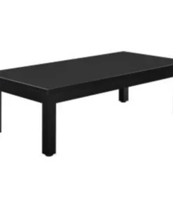 Global Equipment Interion Wood Coffee Table - 48" x 24" - Black