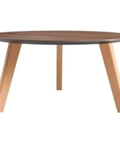 Lorell Relevance Walnut Round Coffee Table