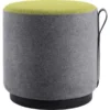 Lorell ¬Æ Contemporary Seating Round Foot Stool - Green/Gray