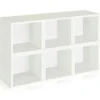 Way Basics Stackable Modular Storage 6 Cubes, White