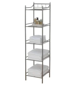 Creative Ware Home Tower 5 Shelf Satin Nickel