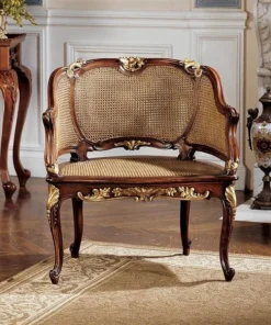 Design Toscano Louis XV French Rattan Chair