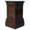 Design Toscano Canterbury Abbey Linen Fold Gothic Display Pedestal: Medium