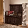 Design Toscano York Monastery Solid Mahogany Gothic Bench