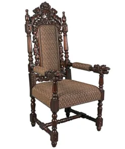 Design Toscano The Grand Occasion Heraldic Arm Chair