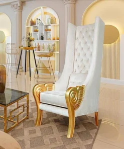 Design Toscano Eros Golden Winged Contemporary Throne Chair