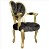 Design Toscano Sweetheart Victorian Heart-Backed Gilded Armchair
