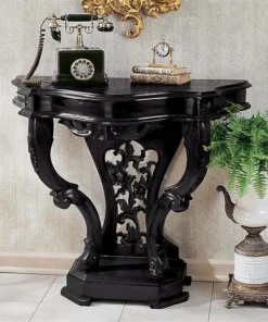 Design Toscano The Val de Loire Console Table: Ebony