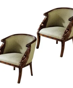 Design Toscano Due Cigno Tub Chair, PK 2