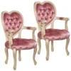 Design Toscano Sweetheart Victorian Heart-Backed Armchair, PK 2