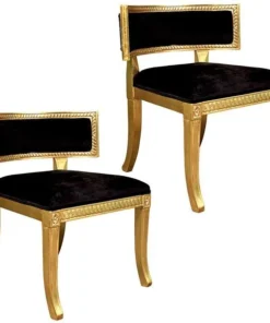 Design Toscano The Klismos Lowback Lounger Chair, PK 2