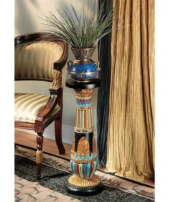 Design Toscano Regal Luxor Sculptural Pedestals, PK 2